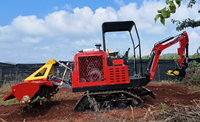 Nouvelle micro-rotoculteur agricole multifonctionnelle tout-en-un à entraînement par engrenages pour tracteur et pelle sur chenilles