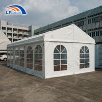 Carpa de fiesta de boda de aluminio con decoración de lujo con mesas y sillas para eventos de jardín de 100 200 plazas