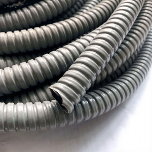 Tubo Flessibile in Acciaio Zincato Rivestito in PVC Grigio Impermeabile per Cablaggio Elettrico Personalizzato - Product Image 3