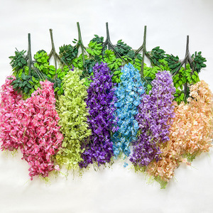 Gardenia Artificial Wisteria Flowers 110cm Plastic Silk Wedding Home Decorations - Product Image 1