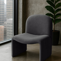 Fauteuil simple nordique en flanelle, multifonctionnel, pour la maison, le bureau ou le balcon, disponible en rouge vin, vert et jaune.