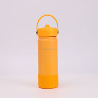 Bouteille d'eau isotherme en acier inoxydable de 20 oz avec affichage de la température, isolation thermique 12-24h, écologique, vente en gros