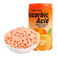 Comprimés à croquer de vitamine C sans sucre, à haute teneur en acide ascorbique, pour éclaircir la peau et soutenir le système immunitaire, complément alimentaire pour adultes