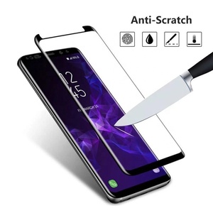 Ultra delgada 3D de la cubierta completa curvo de <span class=keywords><strong>cristal</strong></span> templado Protector de pantalla para Samsung <span class=keywords><strong>Note</strong></span> <span class=keywords><strong>8</strong></span> Nota 9 - Product Image 1