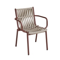 Ensemble de meubles de jardin moderne et populaire en rotin et bois massif, avec chaise 2 places et table basse, structure métallique, pour cour et extérieur