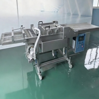 Ligne de production de machine à mélanger la pâte à paner pour nuggets de poulet, filets de crevettes et galettes, en acier inoxydable, avec moteur