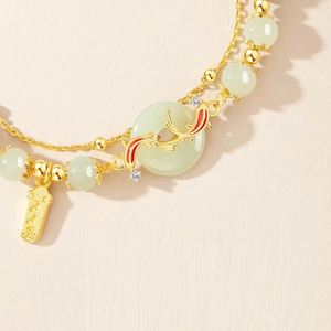 Fashion Imitation Jade <b>Beaded</b> <b>Bracelet</b> for Women Jewelry Chinese Imitation Hetian Jade <b>Beaded</b> Koi Fish <b>Bracelet</b> Fine Jewelry - Product Image 3
