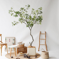 Arbre artificiel en pieris japonica vert PE 205-218 cm, plante en pot réaliste et écologique pour la décoration intérieure et extérieure