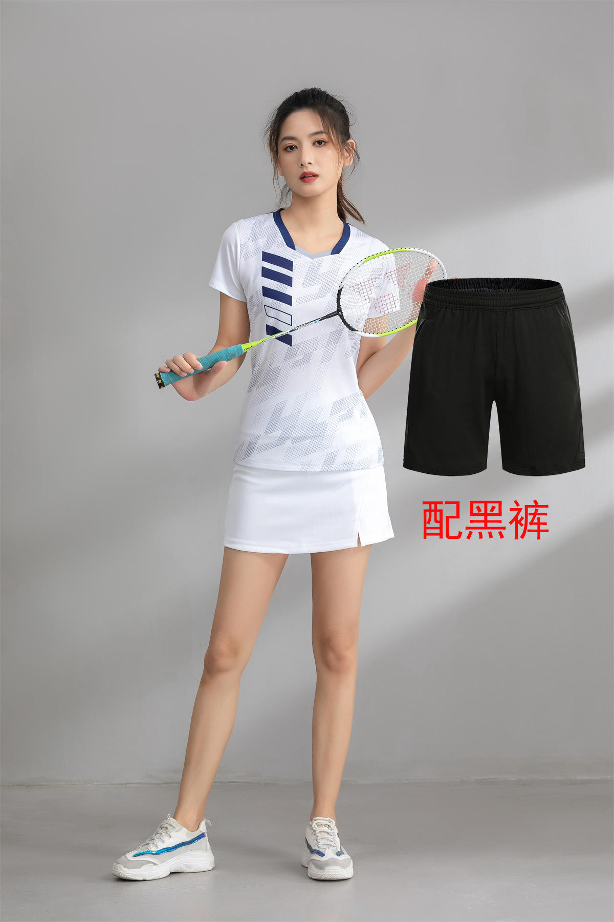 Conjunto Azul Royal Mujer Mix Pantalón Negro