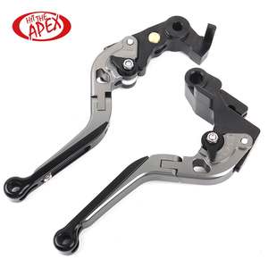 Palancas de freno de embrague de aluminio CNC, plegables y extensibles, para <span class=keywords><strong>kawasaki</strong></span> <span class=keywords><strong>NINJA</strong></span> 250R 300 <span class=keywords><strong>1000</strong></span> <span class=keywords><strong>H2R</strong></span> ZX636 Z300 ZXR400 - Product Image 2