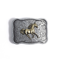 Boucles de ceinture transfrontalières européennes et américaines, style professionnel, boucle lisse en alliage tête de taureau, accessoires de ceinture en gros
