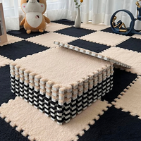 Tapis de jeu épais et moelleux, tapis doux en peluche pour enfants, tapis pour bébé, jouets, tapis puzzle en mousse