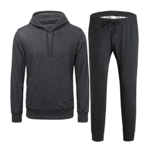 Survêtement Hommes Offre Spéciale À Capuche Costumes Ensembles Solides Hommes Sweatshirts Survêtement Printemps Hiver Molleton Pull Avec Capuche 2 pièces Ensemble - Product Image 2