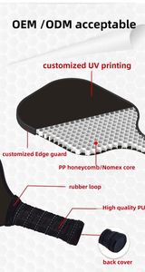 Nouvelle vente directe d'usine de mode de pagaie de pickleball durable de haute qualité avec protège-bords - Product Image 5