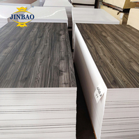 JINBAO panneau en pvc blanc armoire de cuisine panneau de meubles en pvc couleur de l'armoire feuille de forex en pvc pour la cuisine