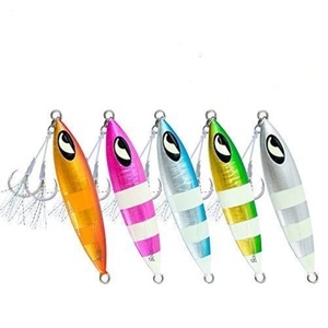 Leurre de pêche vertical Topline Micro Jigging Slow Pitch 10g 20g 30g 40g 60g, leurre dur, jig métallique pour pêche en mer et en bord de mer - Product Image 1