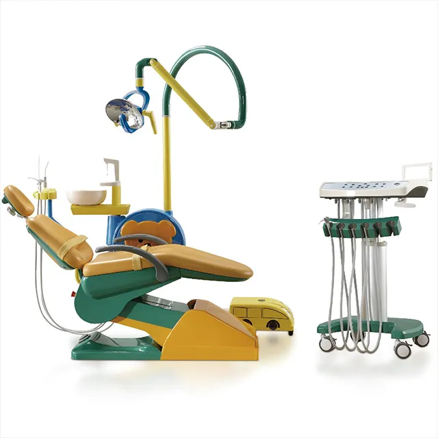 Foinoe FN-KID exclusive patented design model good price kids dentist chair dental with Noiseless Taiwan motor