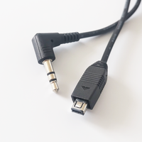 Cable de Audio TRS con Conector Jack Estéreo de 3.5 mm en Ángulo Recto, Cable USB Mini B de 4 Pines Macho a Jack de 3.5 mm