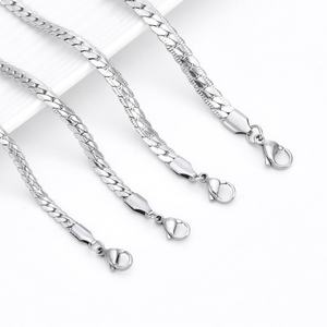 Cadena de Acero Inoxidable Estilo Cubano Hiphop al por Mayor, Cadena Trenzada Original para Hombres, Niños y Niñas, para la Fabricación de Joyería - Product Image 4