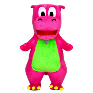 Disfraz Inflable de Barney, Lindo Disfraz de Mascota para Fiestas y Eventos, Alquiler de Disfraces de Barney y sus Amigos de 2.2m para Adultos - Product Image 1