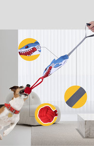 KINYU 2025 Toptan Desenli Evcil Hayvan Sesli Oyuncağı Şeker Şeklinde Pamuk Halatlı İnteraktif Köpek Oyuncağı Toksik Olmayan Köpek Diş Temizleme Oyuncağı - Product Image 3