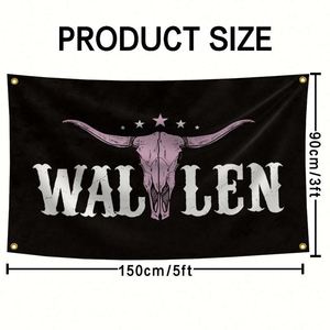 Wallen 150D Patio Impresión digital Banderas publicitarias Banners 100% poliéster Bandera personalizada Banderín Fibra de vidrio Impermeable - Product Image 3