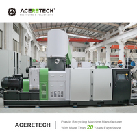 Granulateur Compacteur de Recyclage ACERETECH pour Films PP PE PET EPS PA PPR EVOH et Sacs HDPE/LDPE avec Granulation, Broyage, Séchage et Contrôle PLC+Tactile