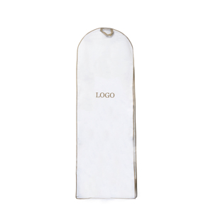 Clear Luxury Non-Woven Wedding Dress Hanging <strong>Garment</strong> <strong>Bag</strong> Custom Foldable Wholesale Clothes Dust High Quality Zipper Organizer - Product Image 4