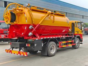 รถบรรทุกถังสุญญากาศ SINOTRUK 6 ล้อ ขนาด 12-14 ลูกบาศก์เมตร พร้อมช่องเก็บของแบบกำหนดเอง ขับเคลื่อนด้วย PTO พร้อมปั๊มเจ็ทและปั๊มสุญญากาศ สำหรับทำความสะอาดตะกอนในเขตเทศบาล - Product Image 6