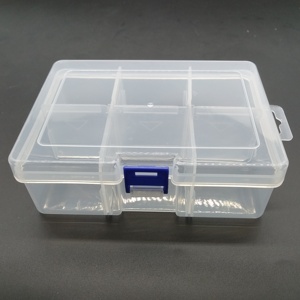 Contenedor de almacenamiento de plástico duradero de estilo de moda de plástico cuadrado a prueba de agua de PP de 6 compartimentos multiusos - Product Image 6