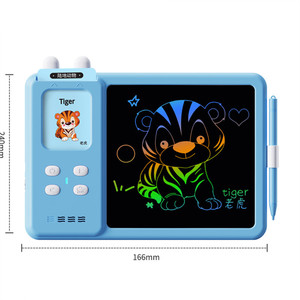 Giocattoli Educativi in Inglese, <span class=keywords><strong>Tablet</strong></span> LCD per Scrittura 2 in 1, 224 Parole Visive, Lavagna da Disegno e Lettore di Carte - Product Image 2