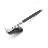 Brosse de nettoyage pour barbecue, petit accessoire 2 en 1 au Design professionnel, multi-usage, nouveauté