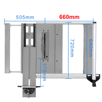 Scie sur Table de Découpe LUXTER 255mm 1800W pour le Travail du Bois et Autres Scies Électriques