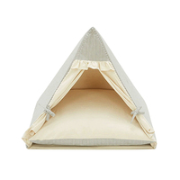 Fabriek Custom Schattige Pet Tent Wit Canvas Bed Voor Hond En Kat Multi-Stijl Huisdier Tipi Kat Grot Bed Tent Huis Schuilplaats