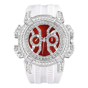 Reloj de Lujo Único para Hombre con Diamantes, Reloj Redondo Dorado Personalizado con Esfera de Marca, Reloj de Pulsera de Cuarzo de Lujo con Zirconia - Product Image 6