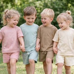 Ropa Infantil Unisex Personalizada, Pantalones Cortos y Camisetas con Cintura Elástica de Algodón, Conjuntos Cortos de Verano para Niños y Niñas, Ropa para Bebés al por Mayor - Product Image 6