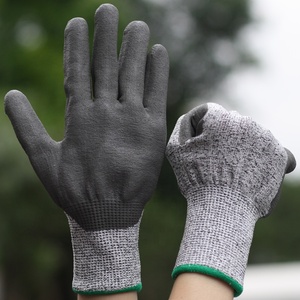 サンプル送料puコーティングされた耐切創性手袋/カットプルーフ手袋/抗切断手袋 - Product Image 4