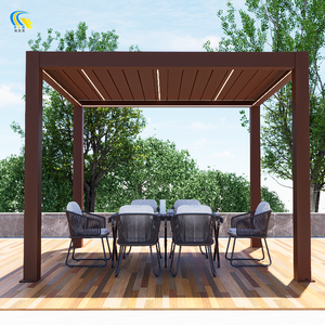 Pérgola Eléctrica Retráctil Impermeable y con Protección Solar <span class=keywords><strong>de</strong></span> Aluminio para Terraza, Jardín o Piscina Exterior - Product Image 3