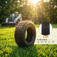 Pneu HOTA BRAND 4.10/3.50-6TL en caoutchouc naturel noir pour kart, VTT, quad, mini-moto, scooter, tondeuse à gazon
