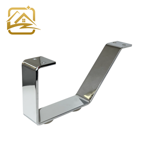 Patas de Metal Cromadas para Sofá en Forma de U, Accesorios para Patas de Sofá, Estilo Europeo para Oficina, Sala de Estar - Product Image 1
