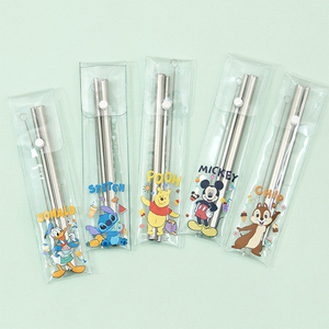 ชุดอาหารเย็นโลหะแบบพกพาทนทาน ลายการ์ตูน พร้อมชุดหลอดสแตนเลสใส - Product Image 2