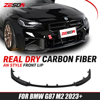 ZESON Séparateur de pare-chocs avant en fibre de carbone sèche style AN pour BMW M2 G87 Coupé 2023+