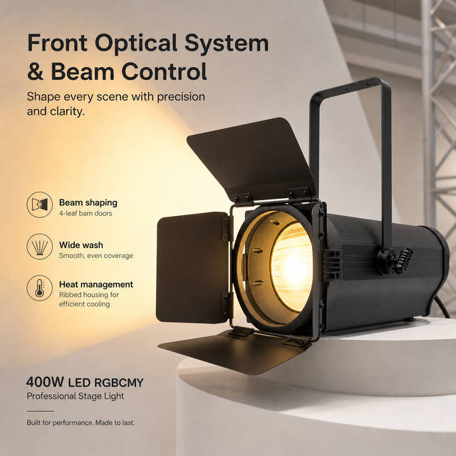 400W LED RGBCMY Spotlight Built in Color Wheel Studio Stage Light