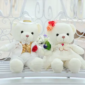 New Arrival Customized 100% Polyester Teddy Soft Dancing Toy Plush Bears Led Lover Bear