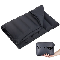 Couverture de camping imperméable en duvet, couverture gonflable d'extérieur légère et pliable, couverture de voyage personnalisée OEM en gros