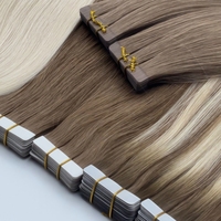 Extensions de cheveux humains invisibles et sans couture de qualité salon supérieure, prêtes à être expédiées, fabriquées à partir de cheveux vierges bruts, double épaisseur.