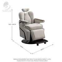 Chaise de barbier lourde professionnelle de vente chaude avec pompe hydraulique chaise de coiffure de salon de beauté durable et réglable en hauteur