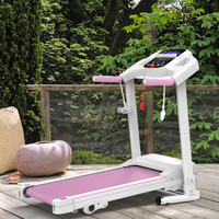 Caminadora Eléctrica de Alta Resistencia para Gimnasio en Casa con Inclinación Manual, Pantalla LED, Plegable para Interiores, Motor de 2.5HP, 12 Programas