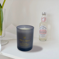Bougie parfumée artisanale de luxe en cire de soja, vente en gros, marque privée, aromathérapie, décoration d'intérieur, coffret cadeau, emballages, bougies parfumées de Noël
