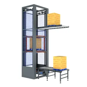 FMCG、Eコマース、食品、冷蔵産業向けの垂直リフトコンベヤーシステム効率的な垂直輸送